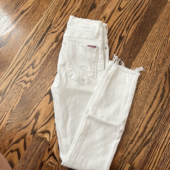 White Hudson Jeans Nico Midrise with Raw hem - Picture 4 of 4